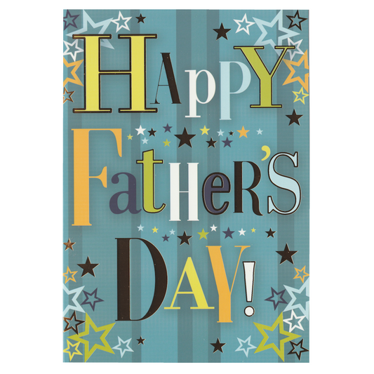 Fathers Day Card Stars