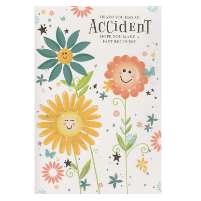 Get Well Card Accident Flowers