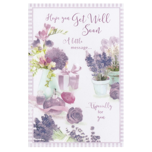 Get Well Card Lavender