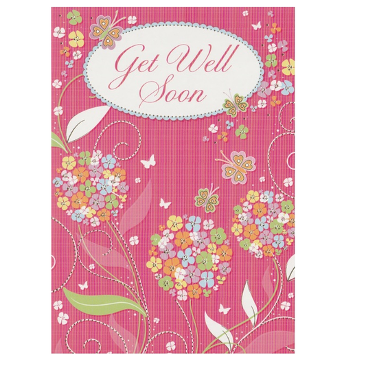 Get Well Card Pink