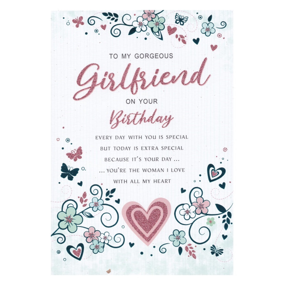 Birthday Card Girlfriend Gorgeous