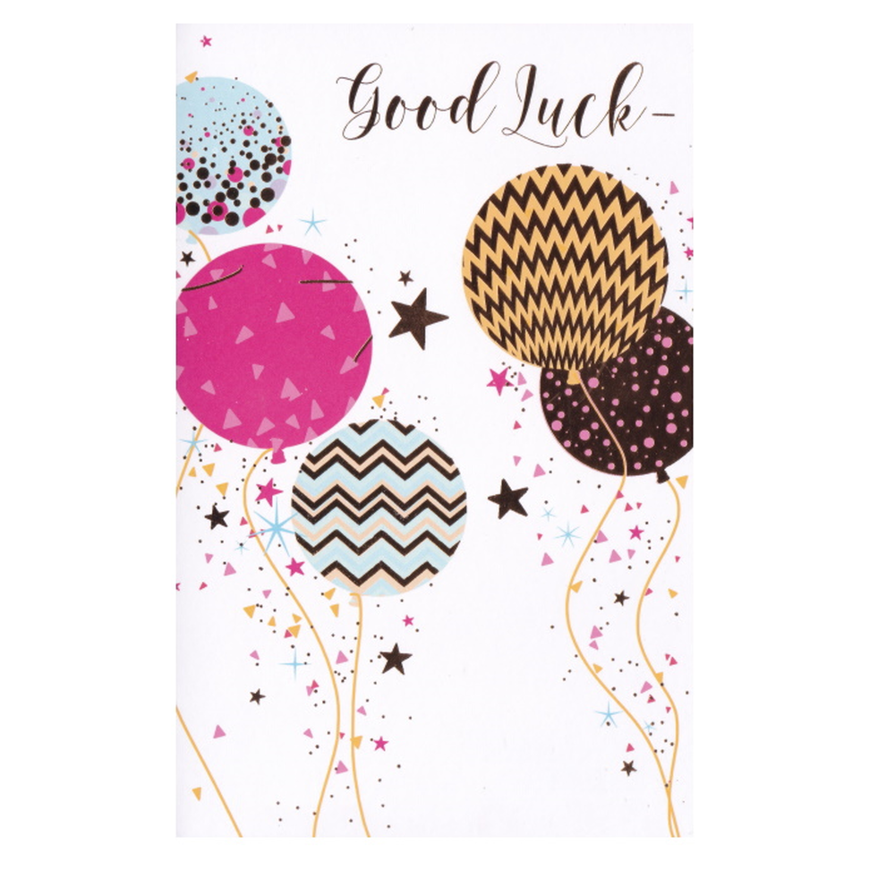 Good Luck Card Balloons