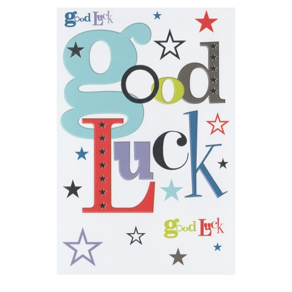 Good Luck Card Words