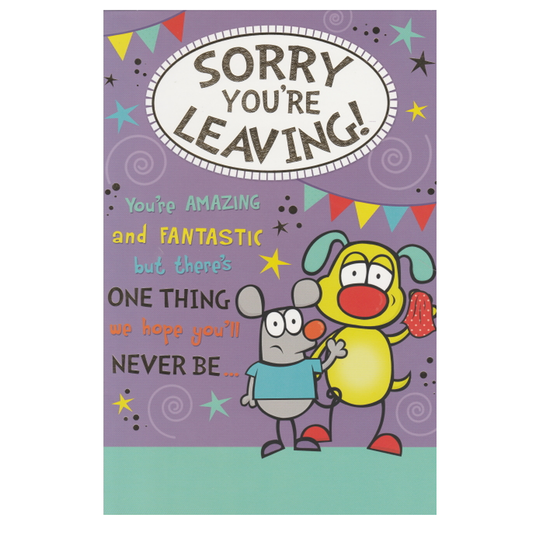 Leaving Card AMAZING