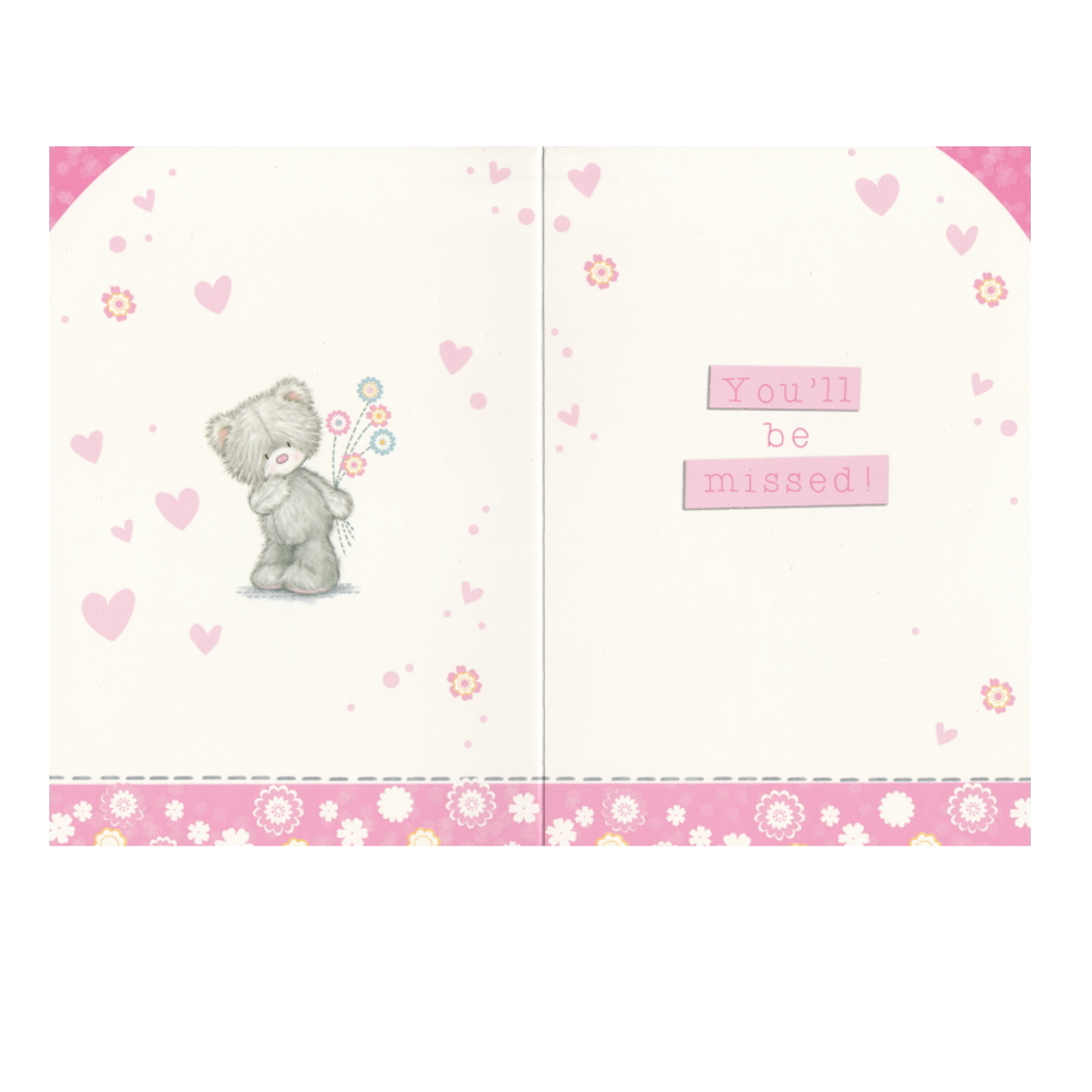 Leaving Card Bear