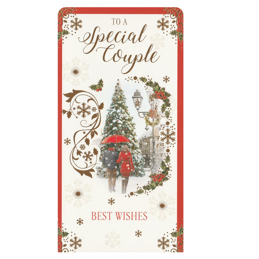 Christmas Money Gift Wallet with the text 'To a Special Couple' 'Best Wishes'.
