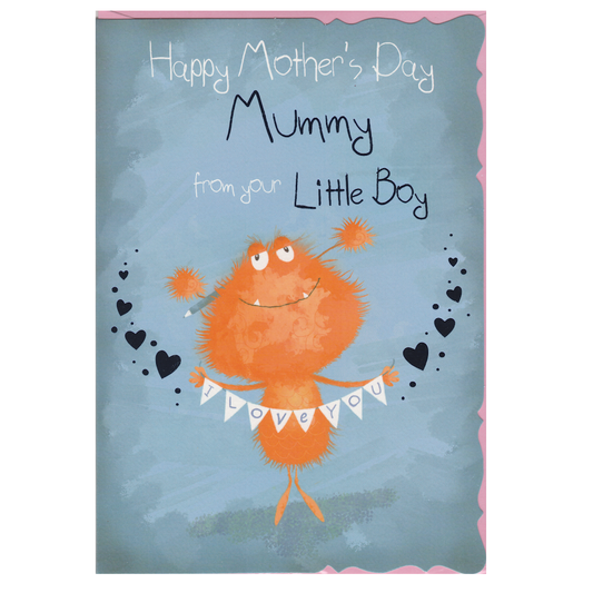 Mother's Day Card Mummy From Your Little Boy