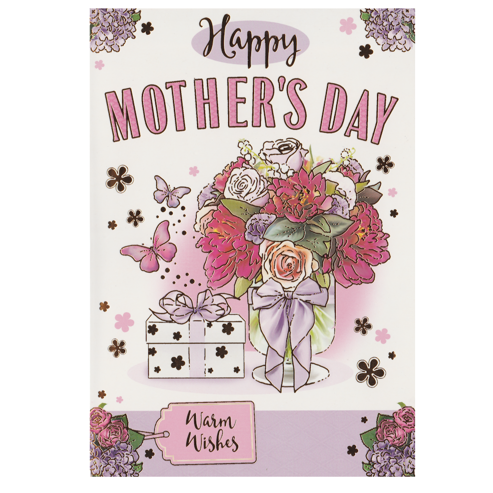 Mother's Day Card Purple Bow