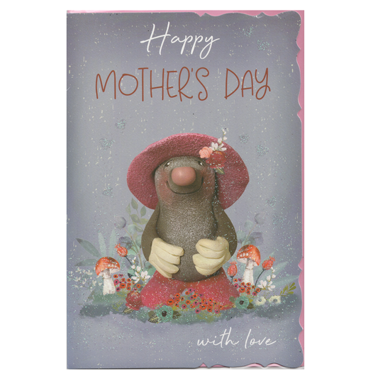 Mother's Day Card Smiling Mole