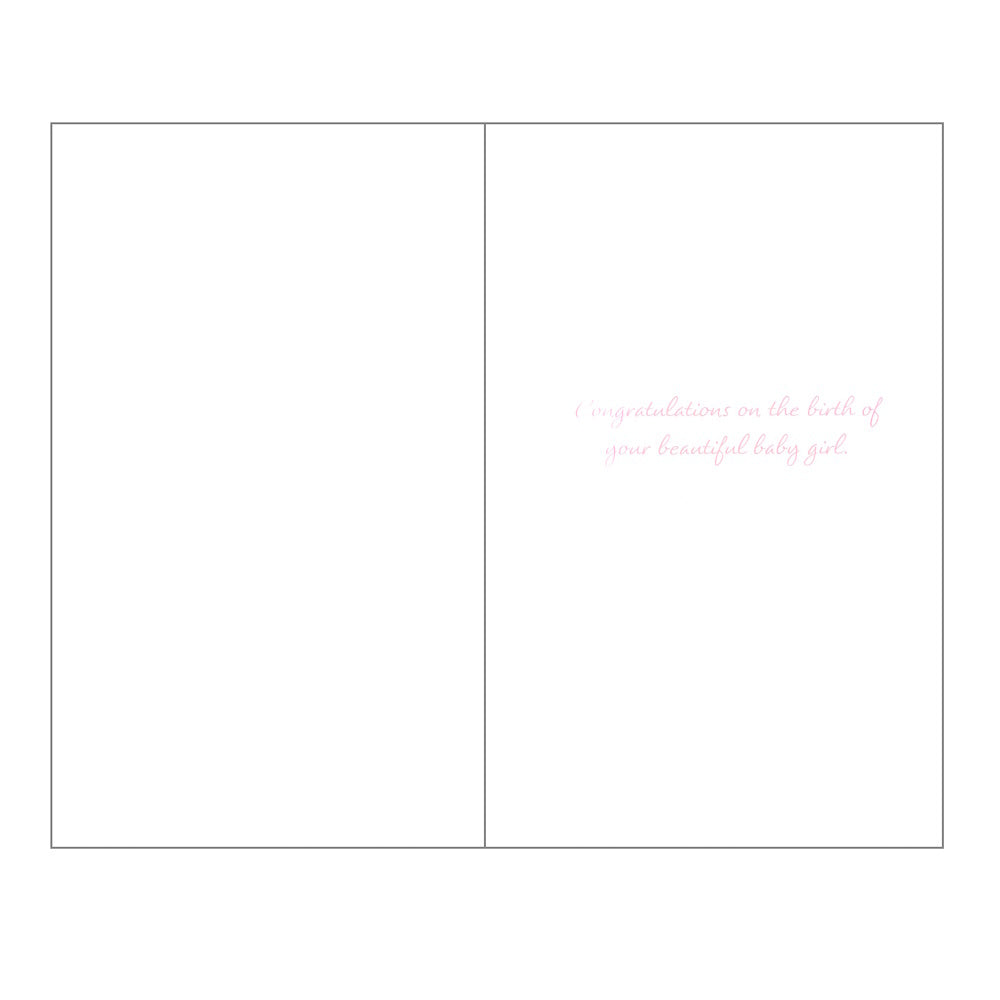 Baby Card Baby Girl Crib