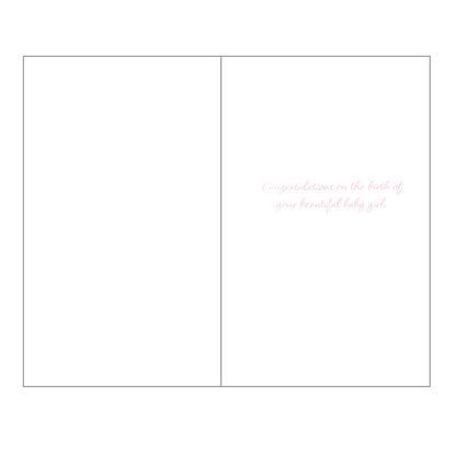 Baby Card Baby Girl Crib