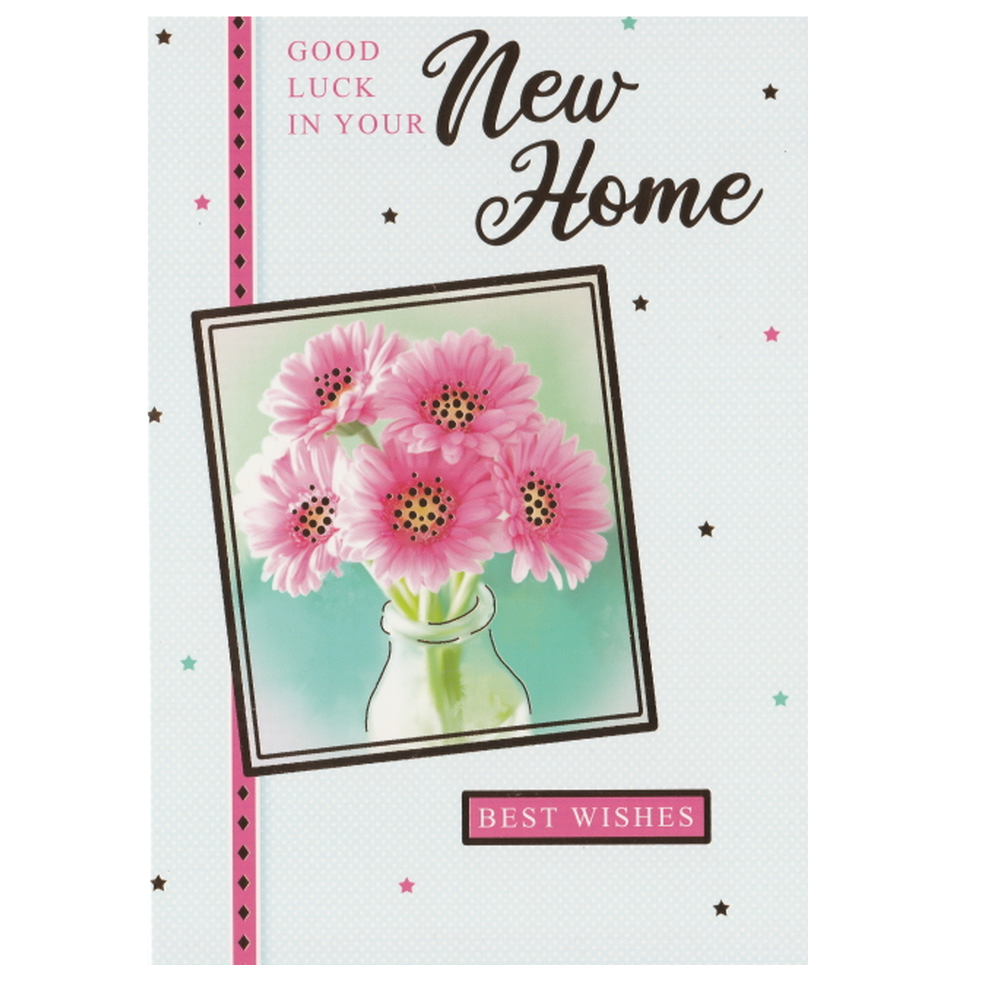 New Home Card Vase