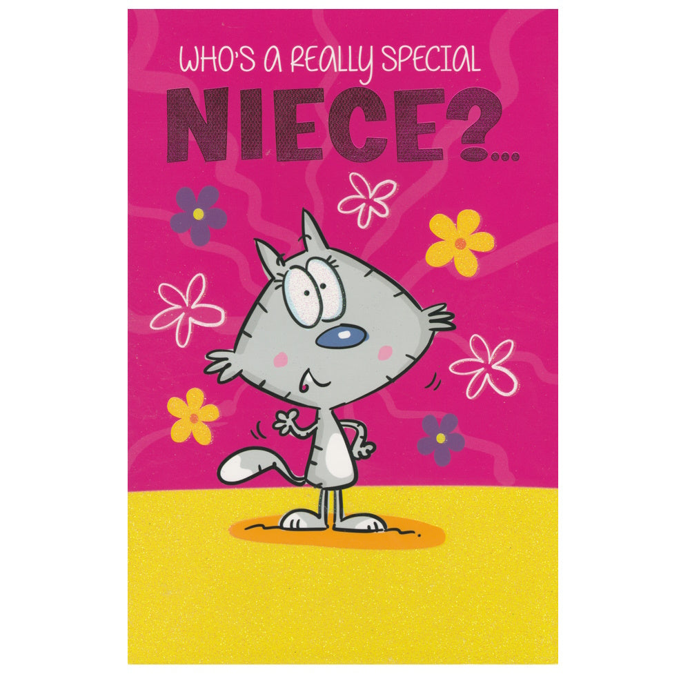 Birthday Card Niece Cat