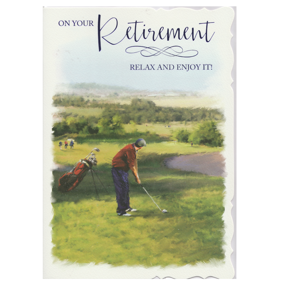 Retirement Card Golf