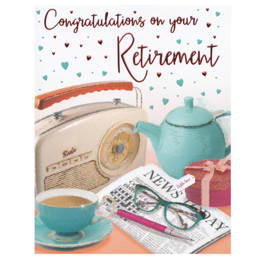 Retirement Card Newspaper