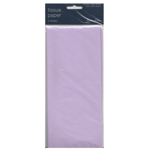 Simon Elvin Tissue Paper Wrap - Pk 5 Sheets Lilac 50cm x 75cm