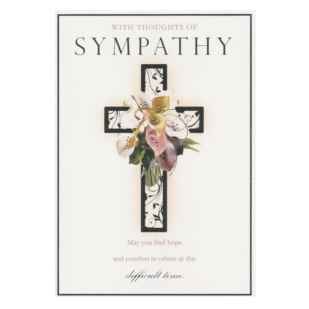 Sympathy Card Cross