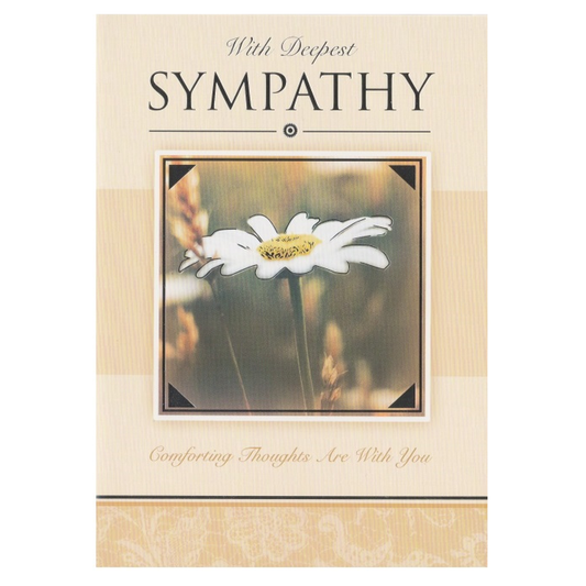 Sympathy Card Daisy