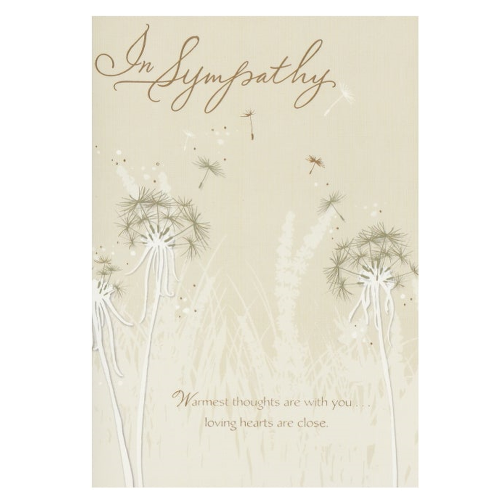 Sympathy Card Dandelion