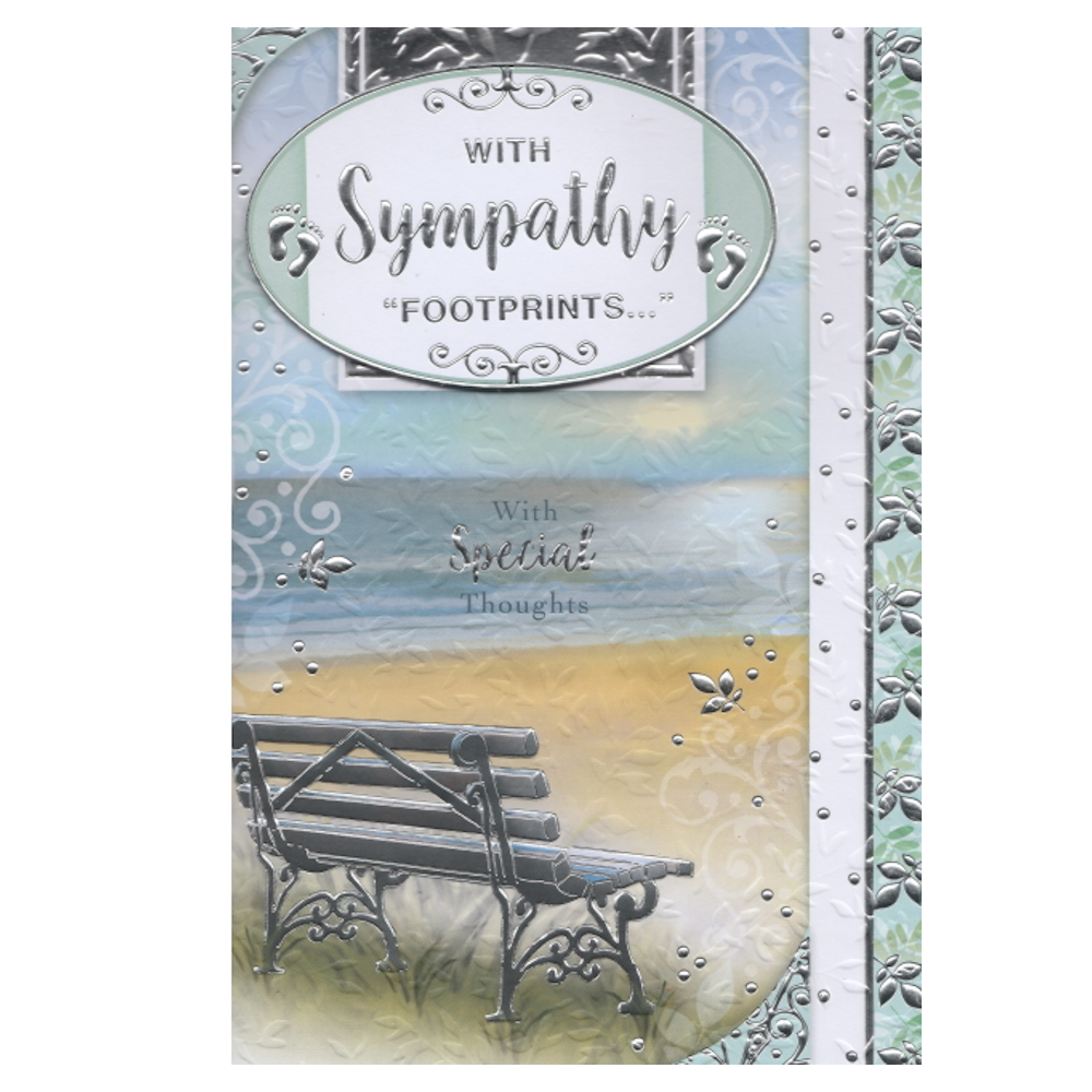 Sympathy Card Footprints