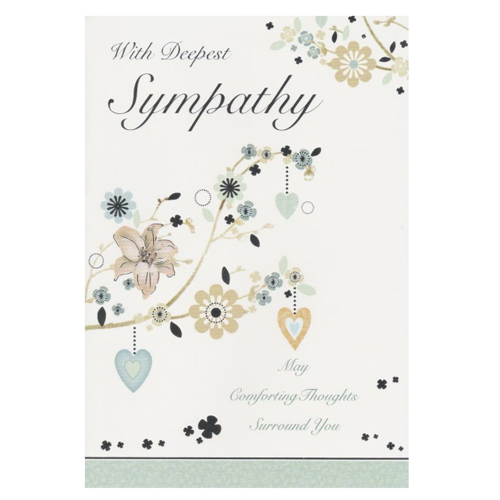 Sympathy Card Hearts