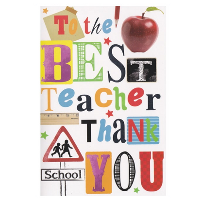 Thank You Teacher Card Apple