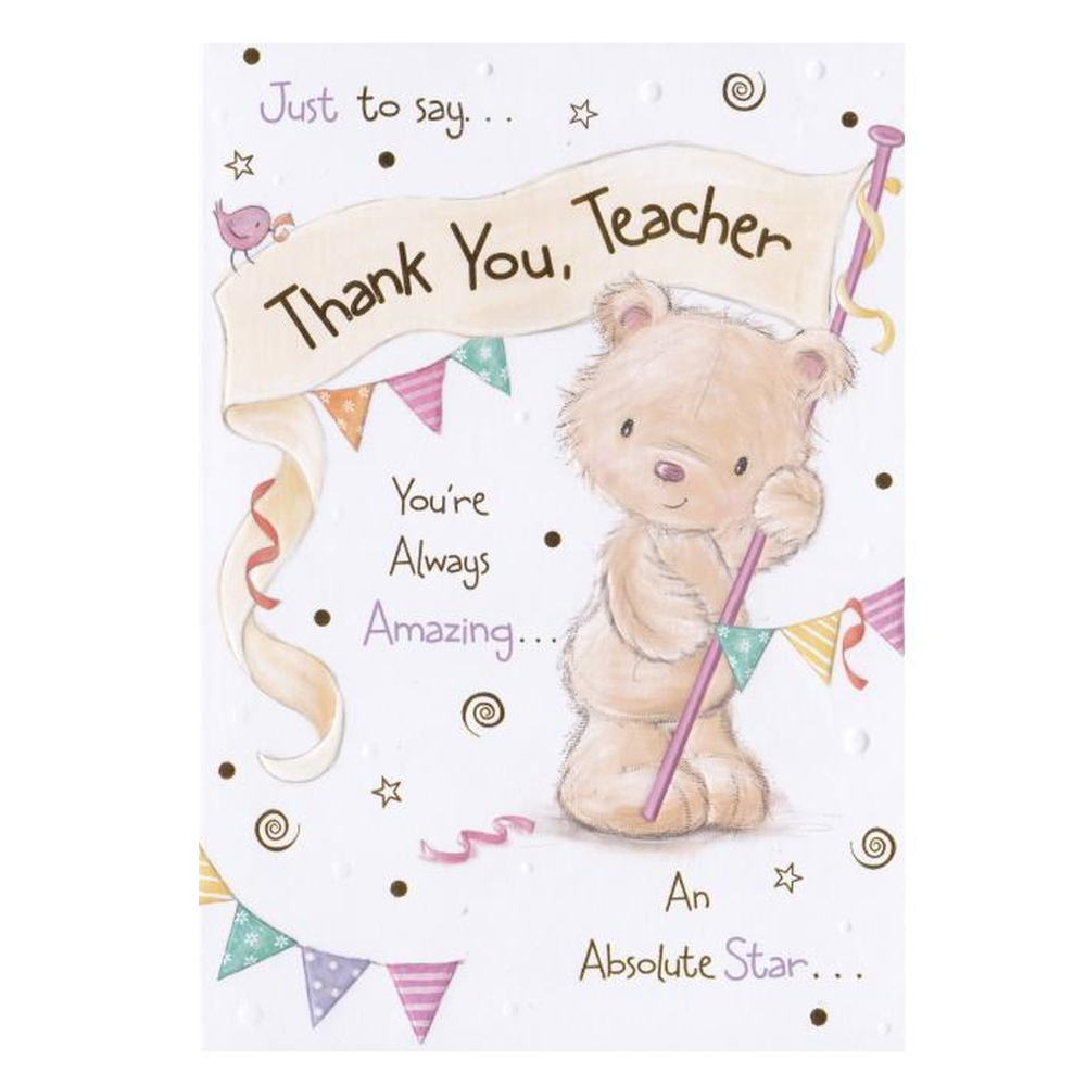 Thank You Teacher Card Star