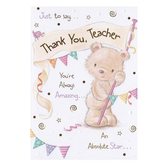 Thank You Teacher Card Star