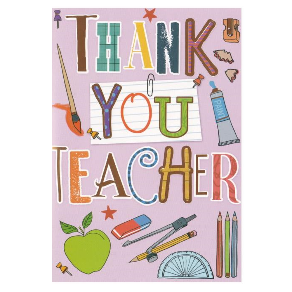 Thank You Teacher Card Stationery