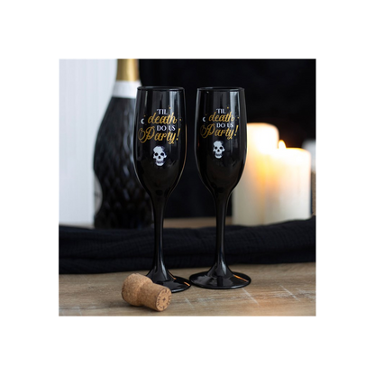 Til Death Do Us Party Champagne Flute Set