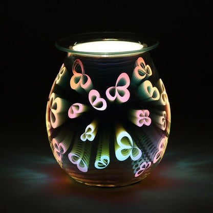 3D Flower Petal Light Up Electric Oil Burner