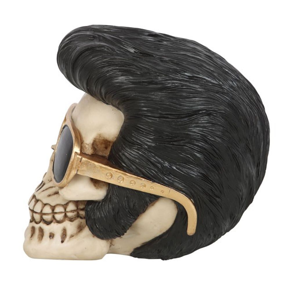 Rockstar Skull Ornament with Sunglasses