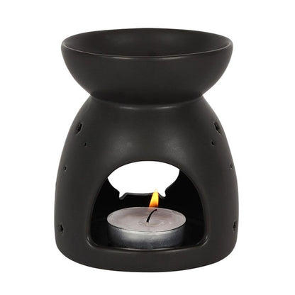 Black Cauldron Cut Out Oil Burner