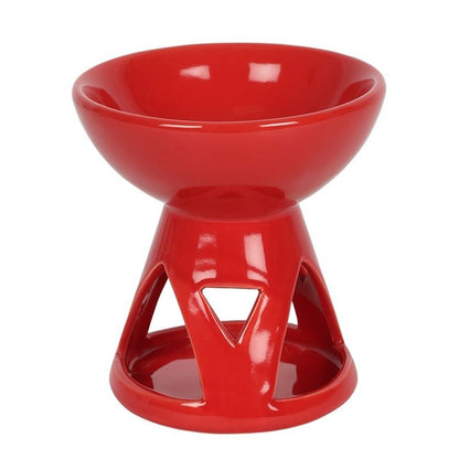 Red Deep Bowl Oil Burner