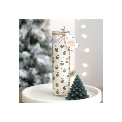 Christmas Pudding Advent Tube Candle