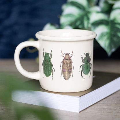 Off White Beetle Mug