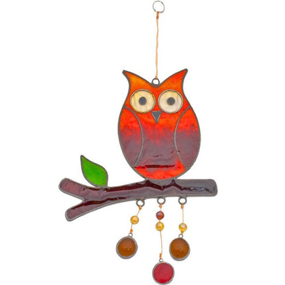 Owl On A Branch Suncatcher