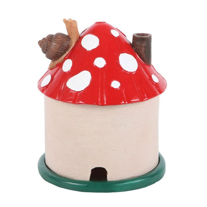 Mushroom House Resin Incense Cone Burner