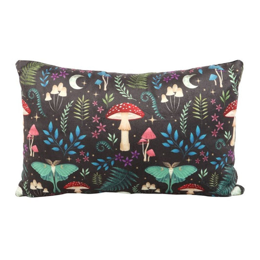 40cm Rectangular Dark Forest Print Cushion