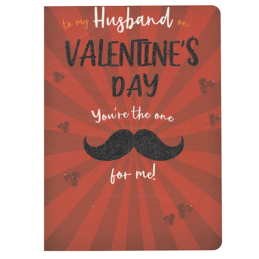 Valentine's Card Husband Moustache