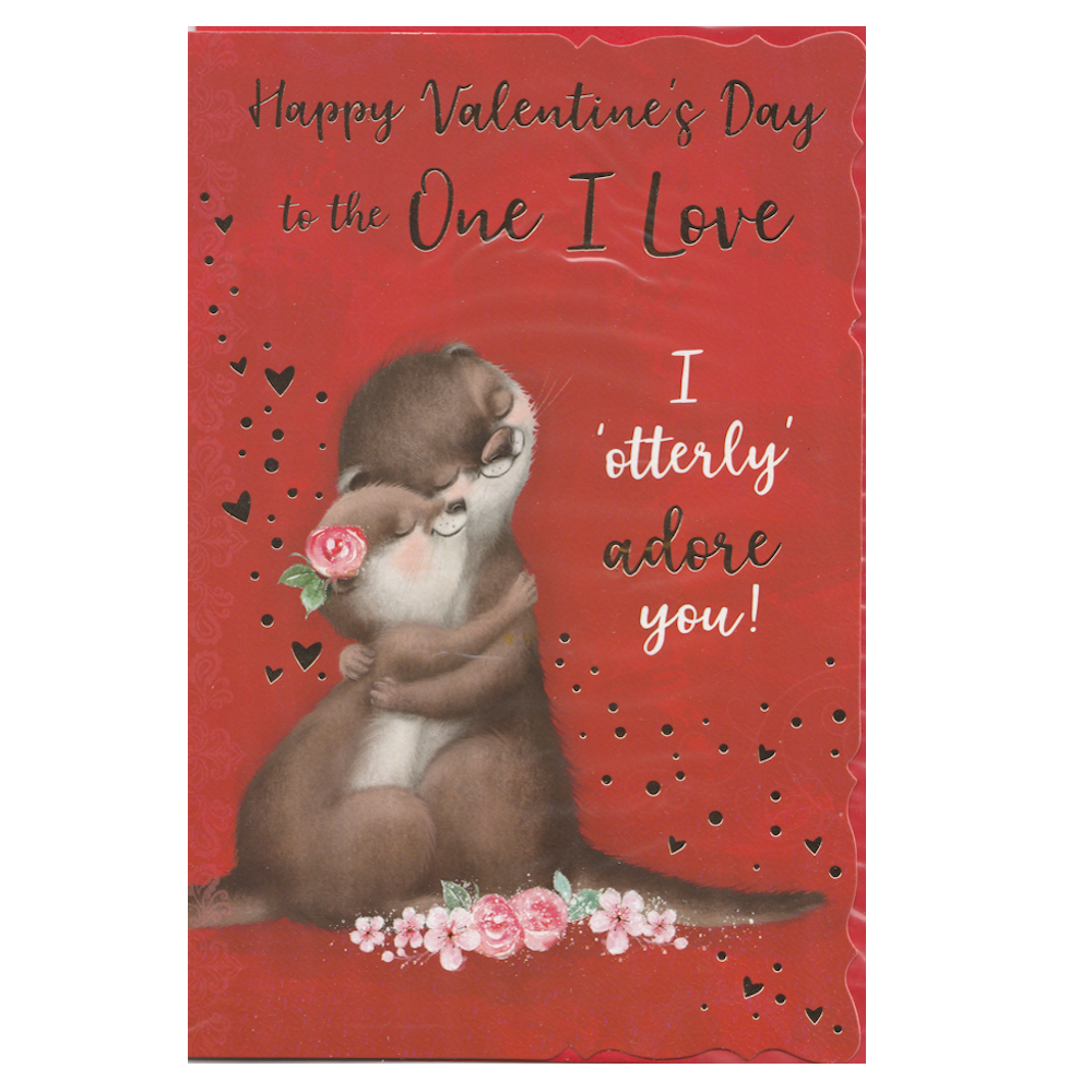 Valentine's Card One I Love Otterly