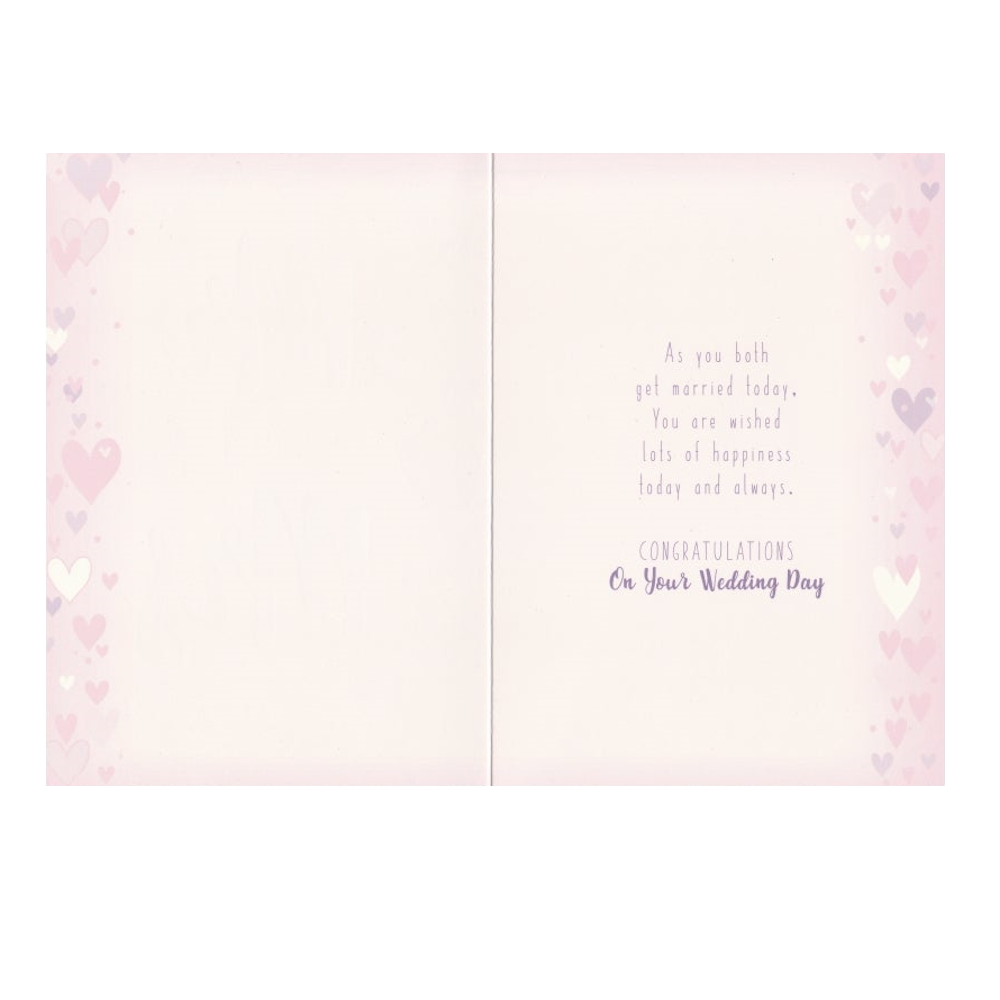 Wedding Card Mr & Mrs Hearts