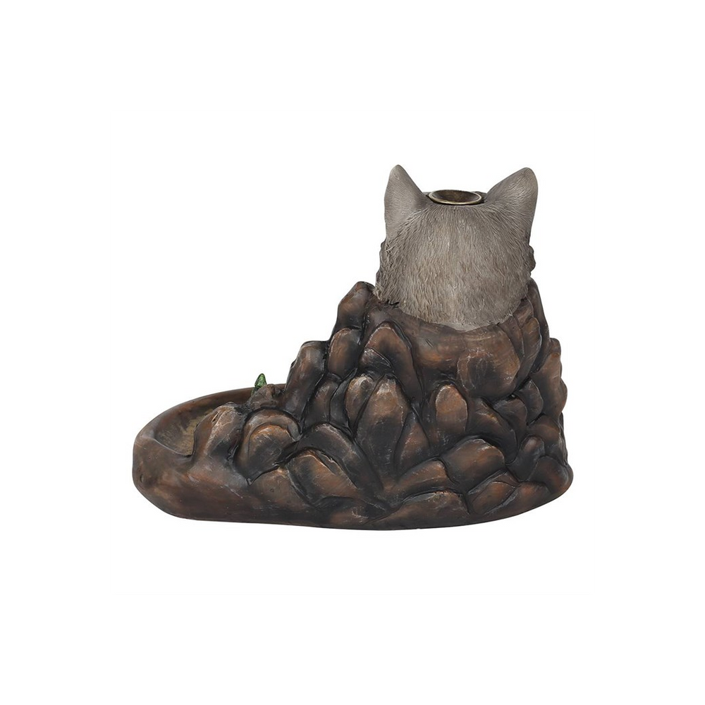 Grey Wolf Cliff Backflow Incense Burner