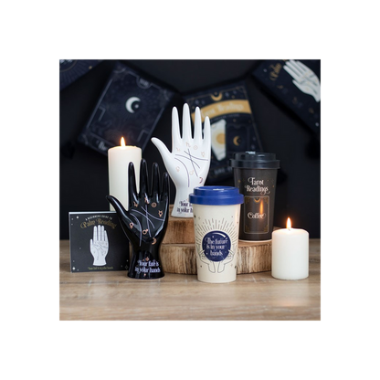 Black Ceramic Palmistry Hand Ornament