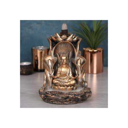 Bronze Buddha Backflow Incense Burner