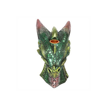 Large Green Dragon Head Backflow Incense Burner